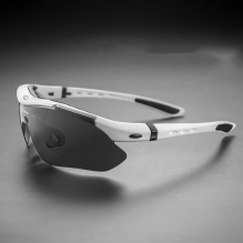 Rockbros 10002 polarizing cycling glasses - white