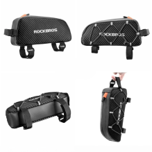 Rockbros 039BK bicycle frame bag 1 l with braid - black