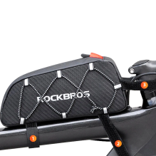 Rockbros 039BK bicycle frame bag 1 l with braid - black