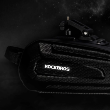 Rockbros B69 bicycle saddle bag 1.8l with easy release system - black