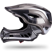  RETURNED ITEM Children's bicycle helmet with detachable visor Rockbros TT-32SBTG-S size S - gray