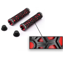 Rockbros 2017-14ARD bicycle grips - black and red