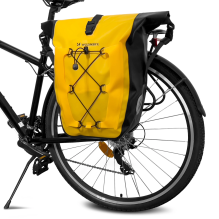 Wozinsky waterproof bicycle bag trunk pannier 25l yellow (WBB24YE)