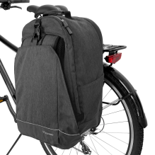 Wozinsky bicycle luggage carrier bicycle backpack with a frame 2in1 30l black (WBB33BK)