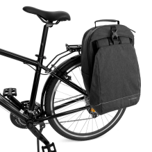 Wozinsky bicycle luggage carrier bicycle backpack with a frame 2in1 30l black (WBB33BK)