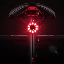 Wozinsky rear bicycle light LED with USB-C red light 5 modes black (WRBLB2)