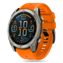 Tech-Protect silikoninis dirželis, skirtas Garmin Fenix ​​5X / 5X Plus / 6X / 6X Pro / 7X / 8 (51 mm) – oranžinis