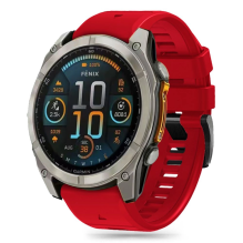 Tech-Protect silikoninis dirželis, skirtas Garmin Fenix ​​5 / 6 / 6 Pro / 7 / 8 (47 mm) / E - raudonas