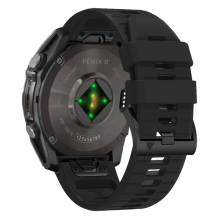 Tech-Protect silikoninis dirželis, skirtas Garmin Fenix ​​5 / 6 / 6 Pro / 7 / 8 (47 mm) / E - juodas