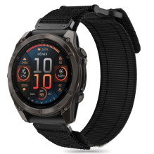 Tech-Protect Scout Pro dirželis, skirtas Garmin Fenix ​​5X / 5X PLUS / 6X / 6X Pro / 7X / 8 (51 MM) - juodas