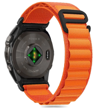 Tech-Protect Nylon Pro dirželis, skirtas Garmin Fenix ​​5X / 5X PLUS / 6X / 6X Pro / 7X / 8 (51 MM) – oranžinis