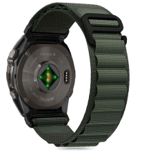 Tech-Protect Nylon Pro dirželis, skirtas Garmin Fenix ​​5/6/6 Pro / 7/8 (47MM) – žalias