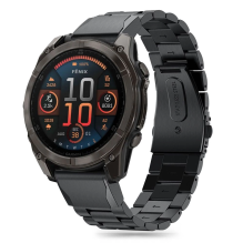 Tech-Protect Stainless Garmin Fenix ​​5X / 5X PLUS / 6X / 6X Pro / 7X / 8 dirželis (51 MM) – juodas