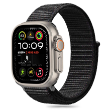 Tech-Protect nailoninis dirželis, skirtas Apple Watch 6/7/8/9/10/SE (40/41/42 MM) – juodas