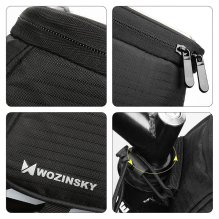 Wozinsky phone bag for bike frame on the frame phone cover for 6.5 inch 1.5L black (WBB2BK)