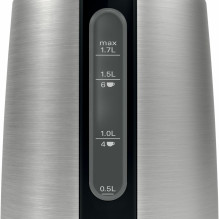 Bosch TWK3P420 elektrinis virdulys 1,7 L 2400 W juodas, nerūdijantis plienas