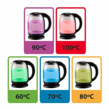 Esperanza EKK027 electric kettle 1.7 L Black,Transparent 2200 W