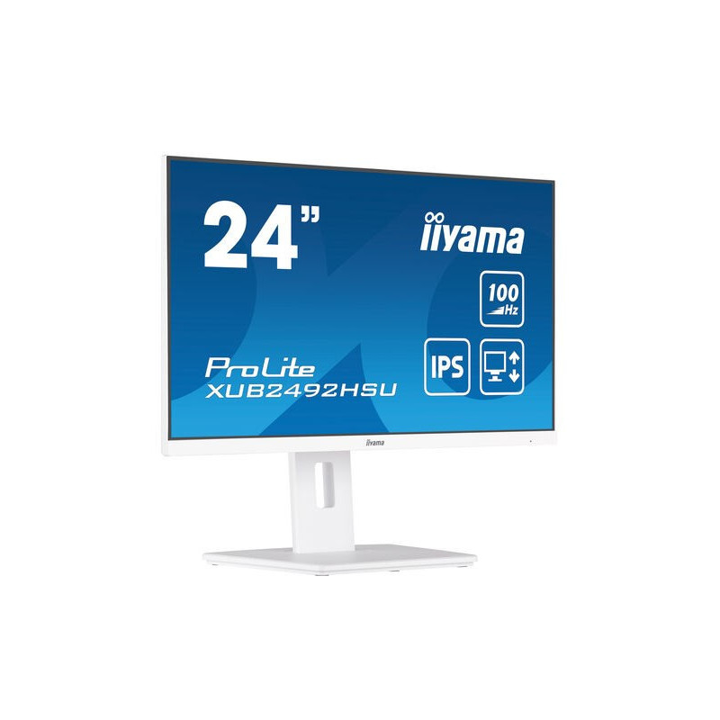 iiyama XUB2492HSU-W6 computer monitor 60.5 cm (23.8&quot;) 1920 x 1080 pixels Full HD LED White