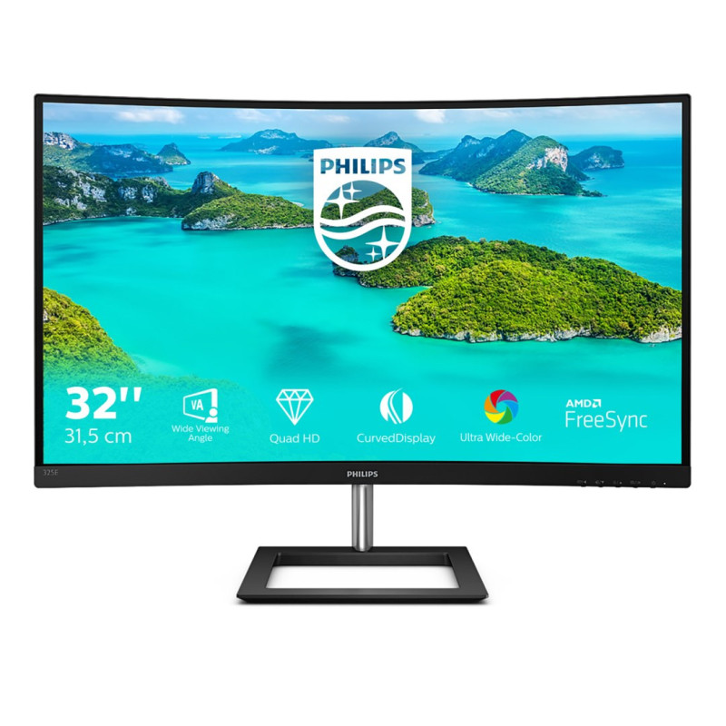 Philips E Line 325E1C / 00 computer monitor 80 cm (31.5&quot;) 2560 x 1440 pixels Quad HD LCD Black