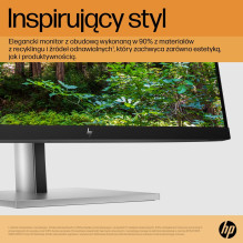 HP E-Series E24 G5 kompiuterio monitorius 60,5 cm (23,8 colio) 1920 x 1080 pikselių Full HD LED sidabrinis, juodas