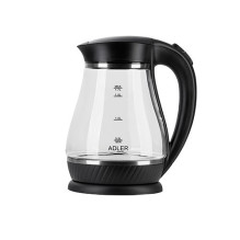 Adler AD 1274 B electric kettle 1.7 L 2200 W Black, Transparent