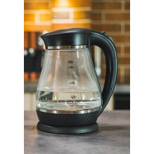 Adler AD 1274 B electric kettle 1.7 L 2200 W Black, Transparent