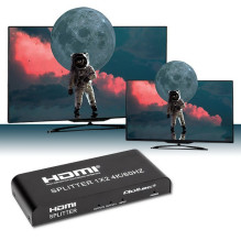 Qoltec 51797 Active HDMI Splitter 2 x HDMI 4K x 2K , 6Gb / s , 60Hz