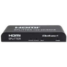 Qoltec 51797 Active HDMI Splitter 2 x HDMI 4K x 2K , 6Gb / s , 60Hz