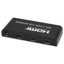 Qoltec 51797 Active HDMI Splitter 2 x HDMI 4K x 2K , 6Gb / s , 60Hz