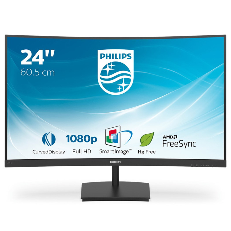 Philips E Line 241E1SC / 00 LED display 59.9 cm (23.6&quot;) 1920 x 1080 pixels Full HD Black