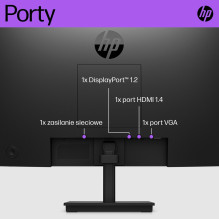 HP LED Monitor, TN (21.5&quot;) 1920 x 1080 px Full HD Black