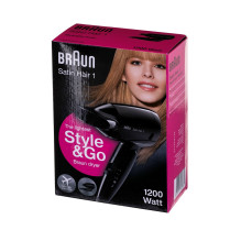 Braun HD130 plaukų džiovintuvas 1200 W Black