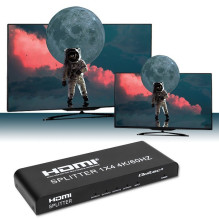 Qoltec 51799 Active HDMI Splitter 4 x HDMI 4K x 2K , 6Gb / s , 60Hz