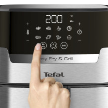 Tefal Easy Fry &amp; Grill EY505D Single 4,2 L Atskira 1550 W Karšto oro gruzdintuvė Nerūdijantis plienas