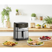 Tefal Easy Fry &amp; Grill EY505D Single 4.2 L Stand-alone 1550 W Hot air fryer Stainless steel