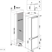 Šaldytuvo-šaldiklio derinys HOTPOINT HAC20 T323