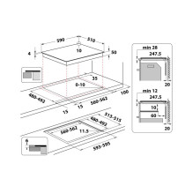 Indukcinė kaitlentė HOTPOINT HS 5160C NE