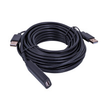 UNITEK Y-278 USB cable USB 2.0 10 m 2 x USB A USB A Black