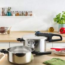 TEFAL Secure Trendy slėginė viryklė 4L + 6L + krepšelis P2584301