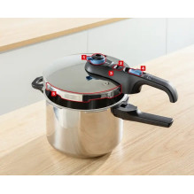 TEFAL Secure Trendy slėginė viryklė 4L + 6L + krepšelis P2584301