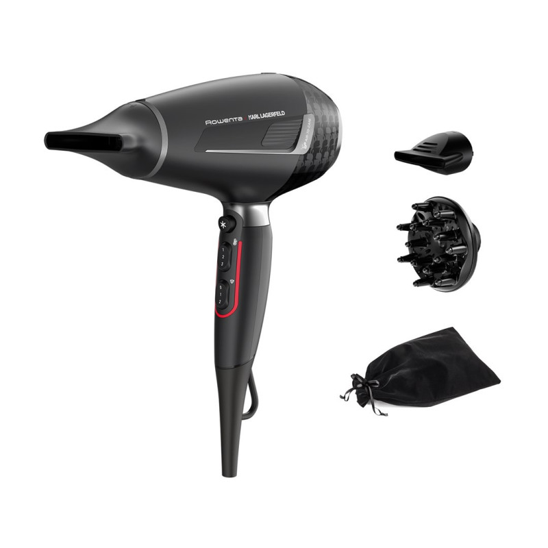 Rowenta K / Pro Stylist CV888L hair dryer 2200 W Black, Chrome