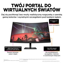 HP OMEN by HP 32c computer monitor 80 cm (31.5&quot;) 2560 x 1440 pixels Quad HD Black