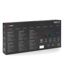 Savio Tempest x2 RGB mechaninė klaviatūra, Outemu MĖLYNA