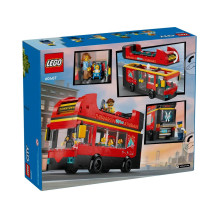 LEGO CITY 60407 raudonas dviaukštis apžvalginis autobusas