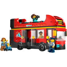 LEGO CITY 60407 raudonas dviaukštis apžvalginis autobusas