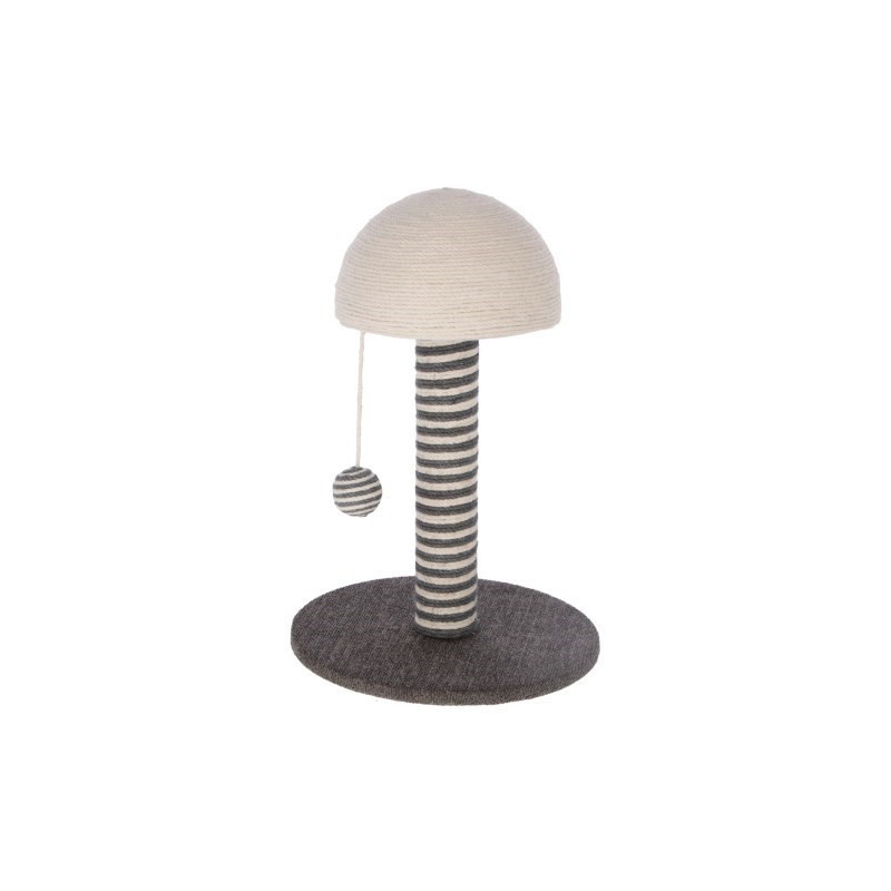 KERBL Funghi Grey-White with ball - cat scratching post - 42 cm