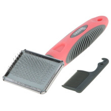 KERBL Soft Cat Brush with Comb - 16x16 cm