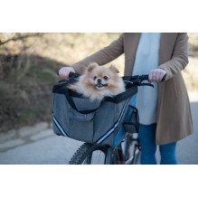 KERBL Vacation bicycle bag for dog / cat gray-blue up to 7 kg - 38x25x25 cm