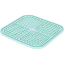 KERBL Slow-eating Licking Mat - Turquoise Tray, Bowl for Dog / Cat - 20x20 cm