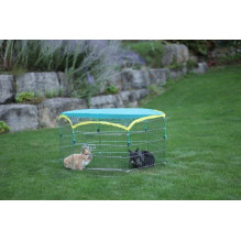 KERBL Modular Playpen for dogs, cats, rabbits - 6 elements 56.5x56.5 cm with doors